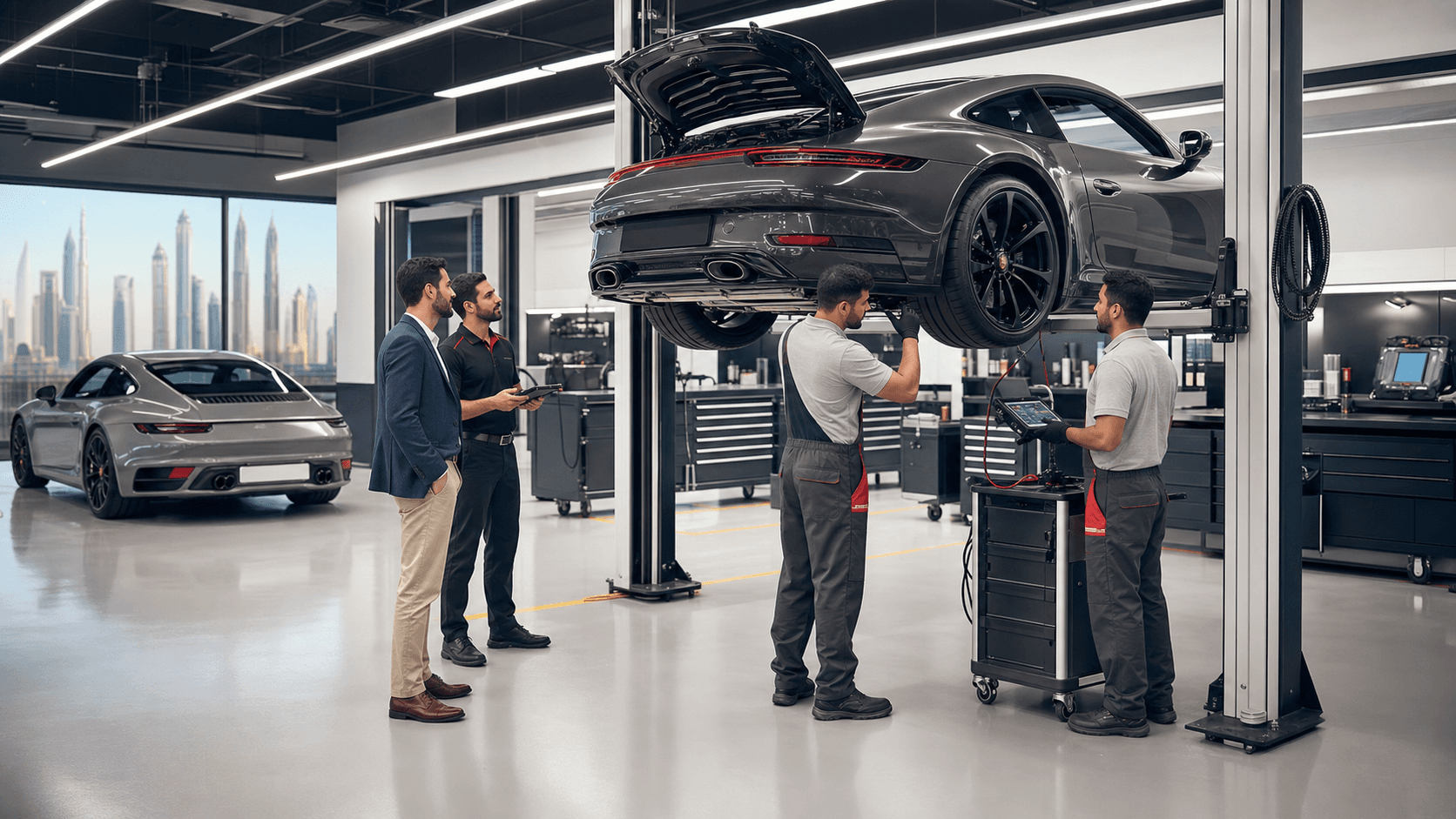 What Happens at a Porsche Workshop in Dubai